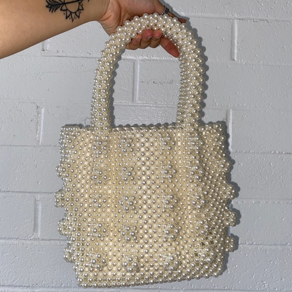 Beaded tote